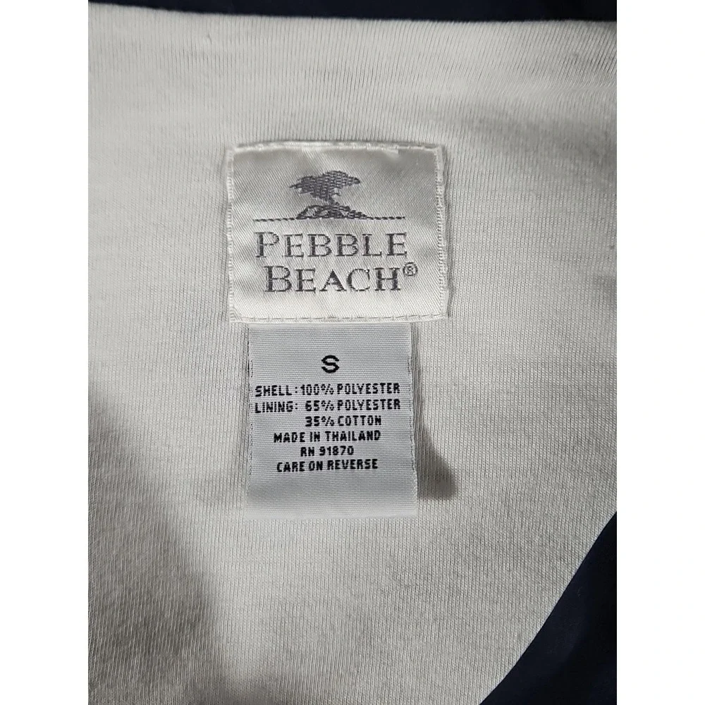 Vintage Pebble Beach‎ Color Block Windbreaker Red White Blue Size Small